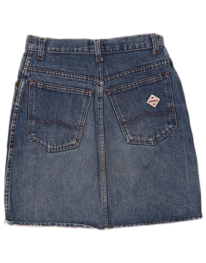 Carrera Dame Denim Nederdel IT 42 Medium W25 Blå Bomuld