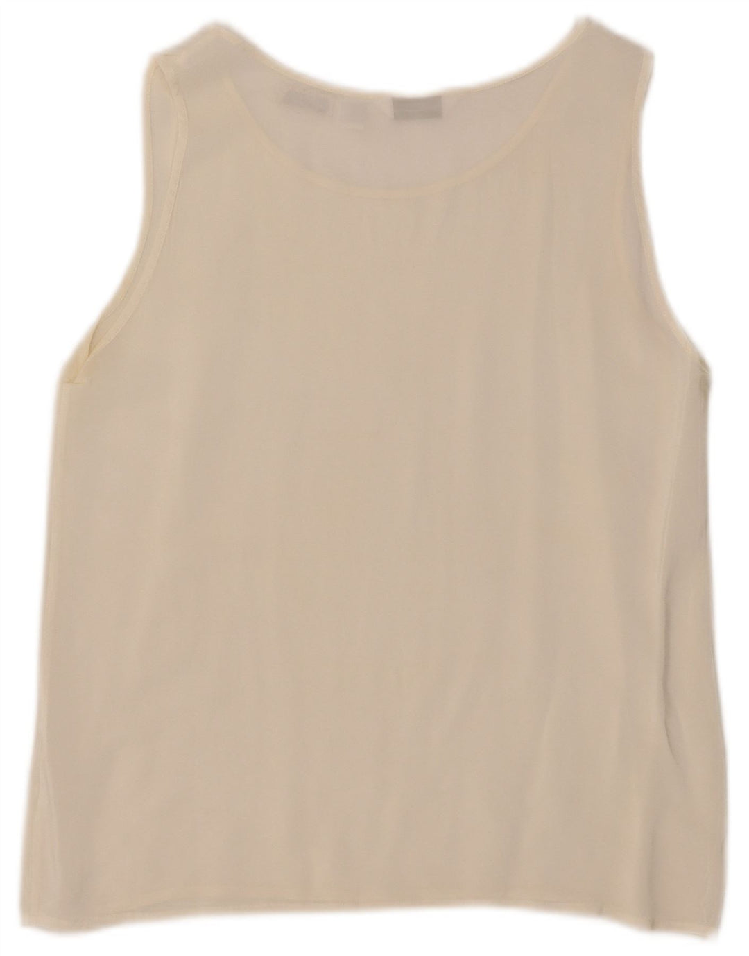 Saint George Dame ærmeløs bluse Top UK 12 Medium Off White