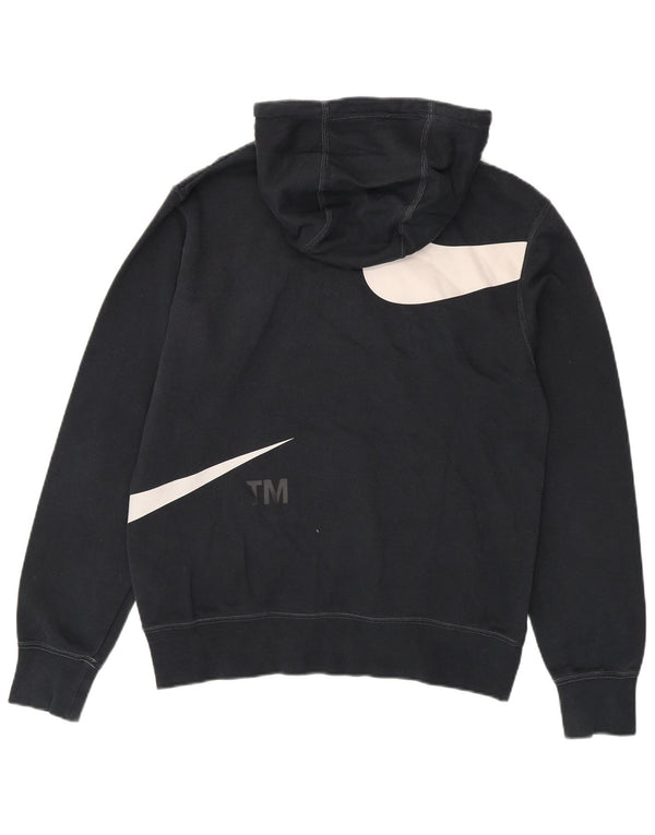Nike grafisk hættetrøje til mænd Medium Sort Colourblock Bomuld
