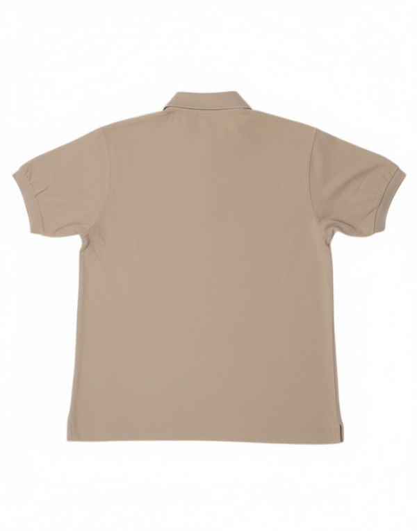 Lacoste Mens Polo Shirt Size 4 Medium Off White Cotton