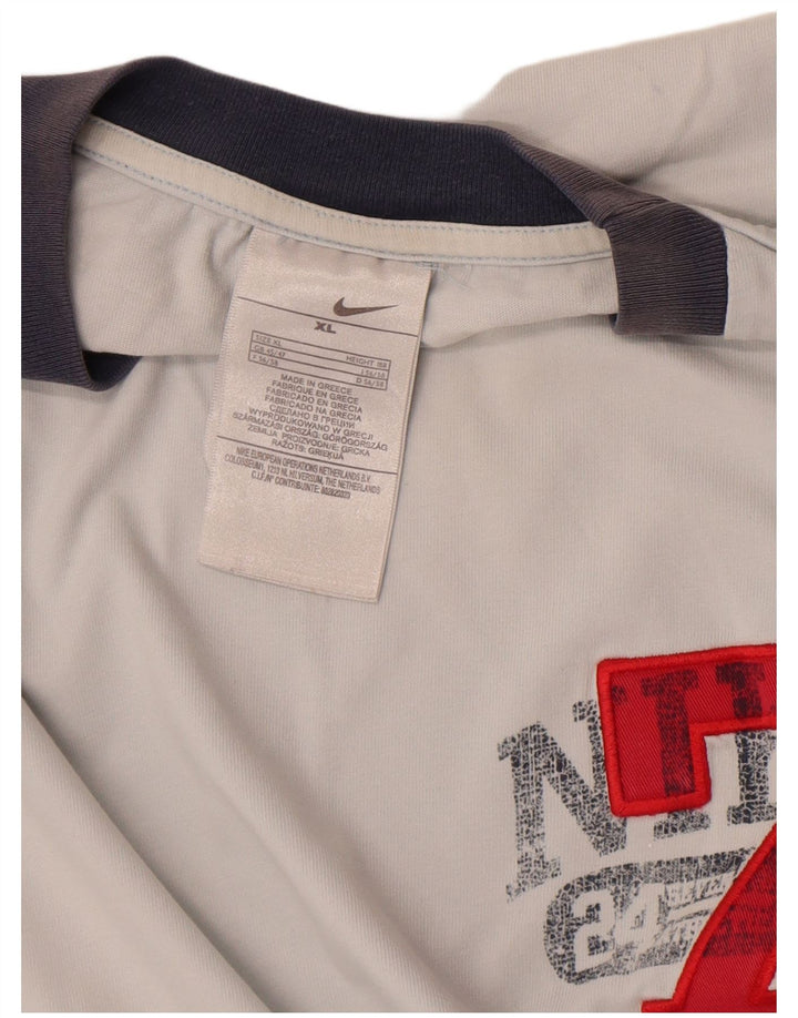 Nike grafisk T-shirt top til mænd XL hvid bomuld