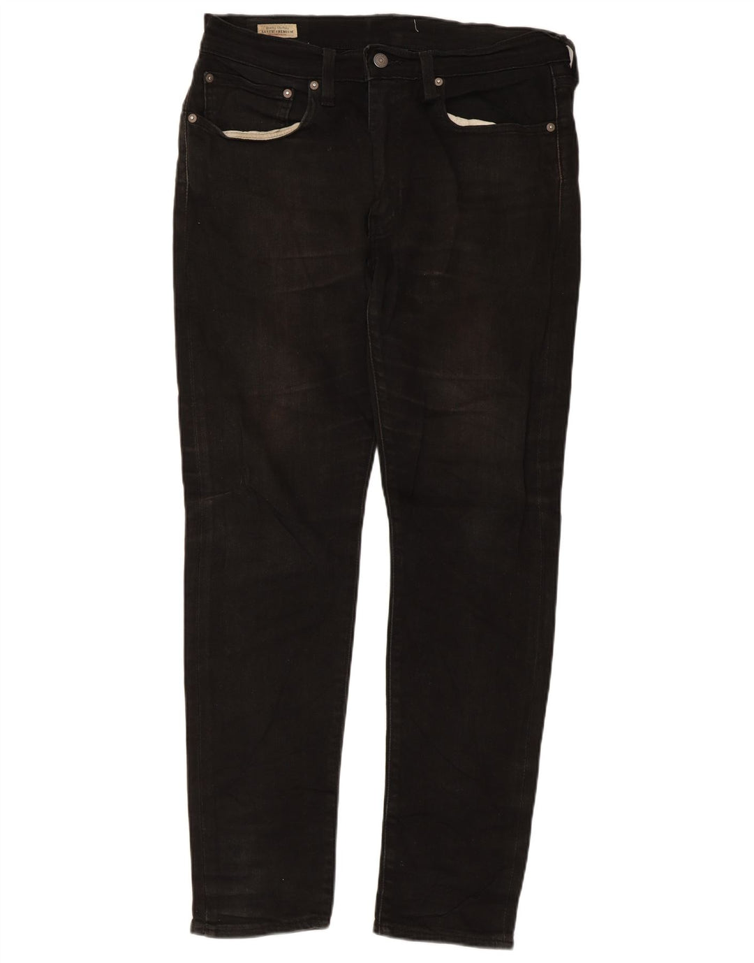 Levi's Herre 512 Slim Tapered Jeans W34 L32 Sort Bomuld