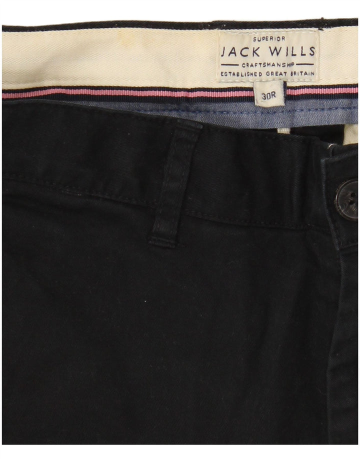 Jack Wills Herre Chino Shorts W30 Medium Sort Bomuld