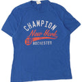 CHAMPION Herre Grafisk T-Shirt Top Stor Blå