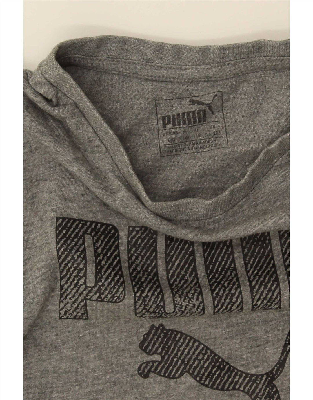 Puma drenge grafisk t-shirt top 11-12 år grå