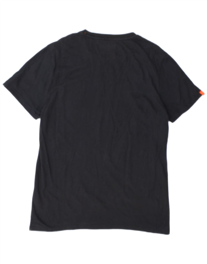 Superdry T-shirt top til mænd XL sort bomuld