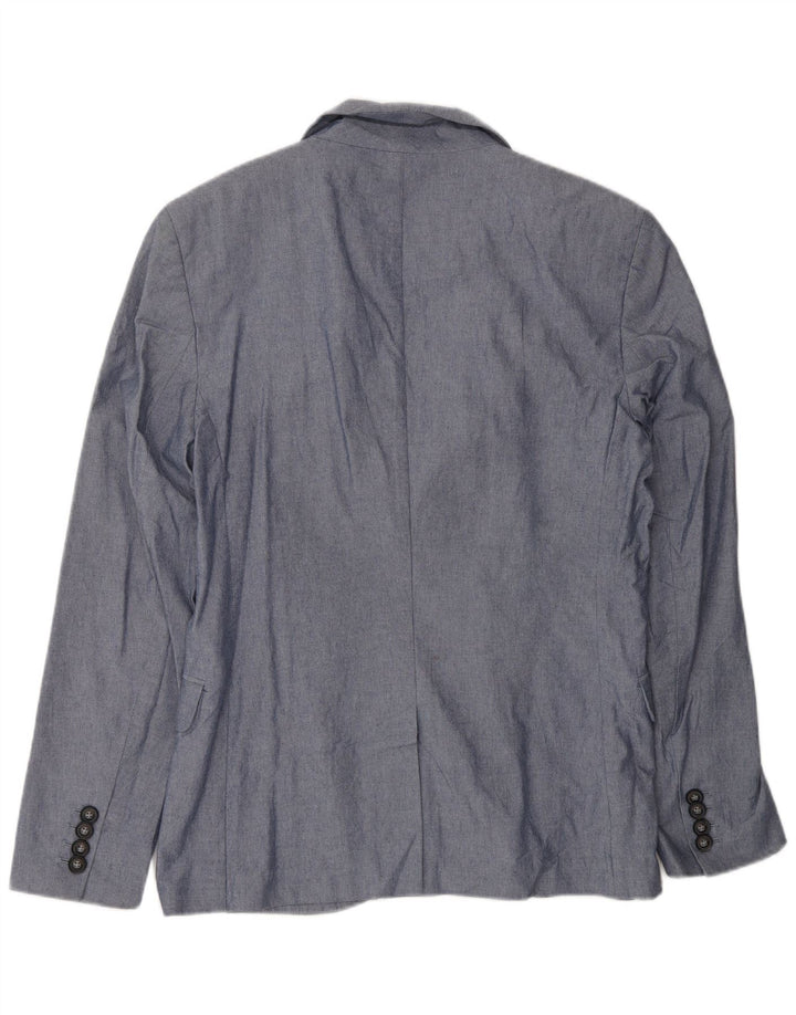 Jack Wills Herre 2-knaps blazerjakke UK 38 Medium Blue Cotton