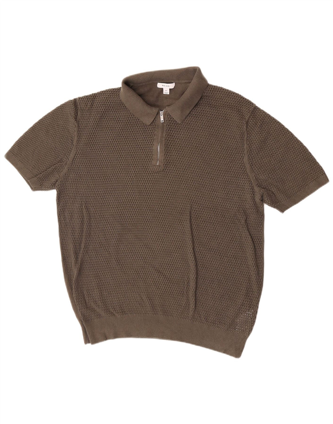 Reiss herre poloshirt XL brun bomuld