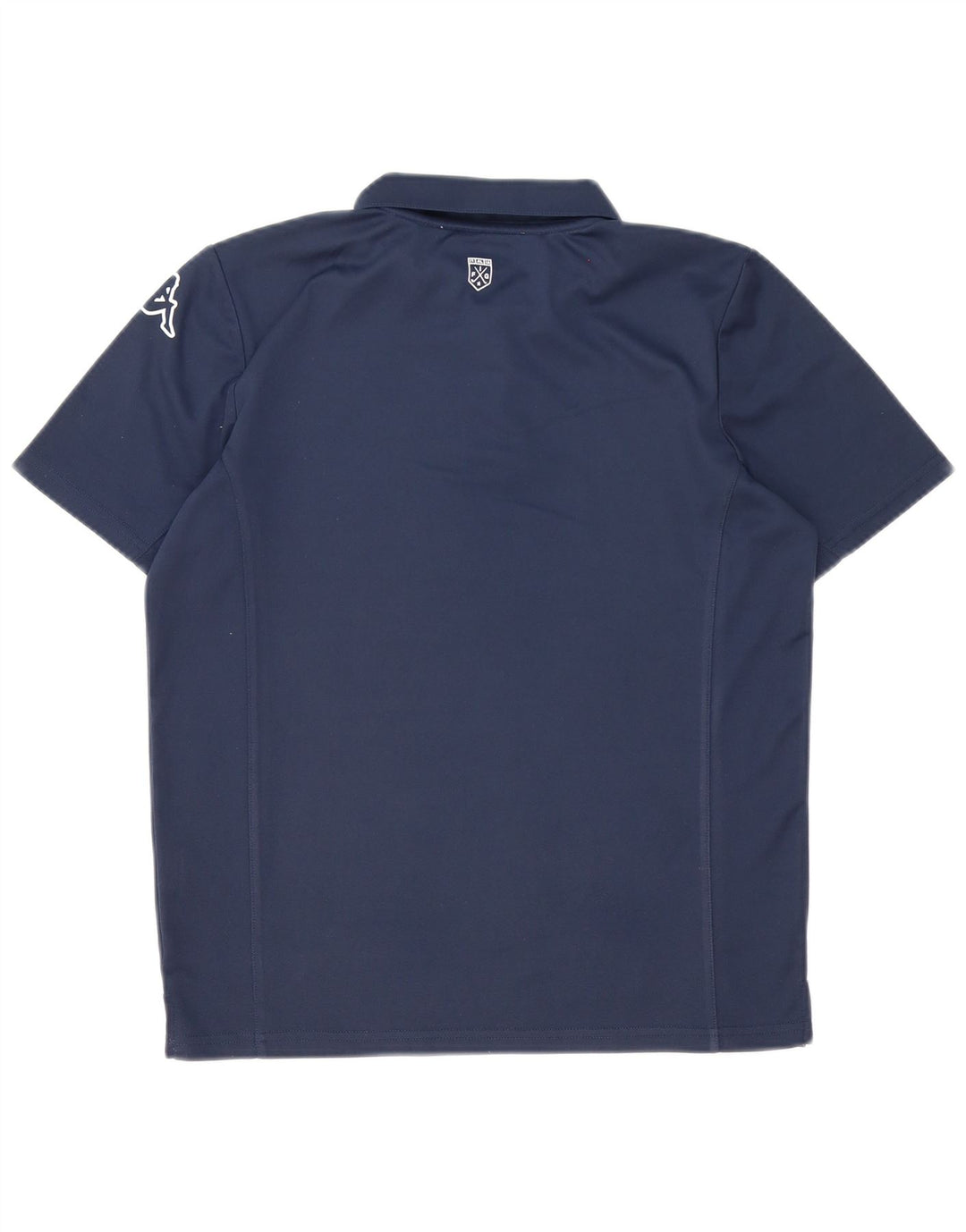 Kappa grafisk poloshirt til mænd, lille marineblå polyester