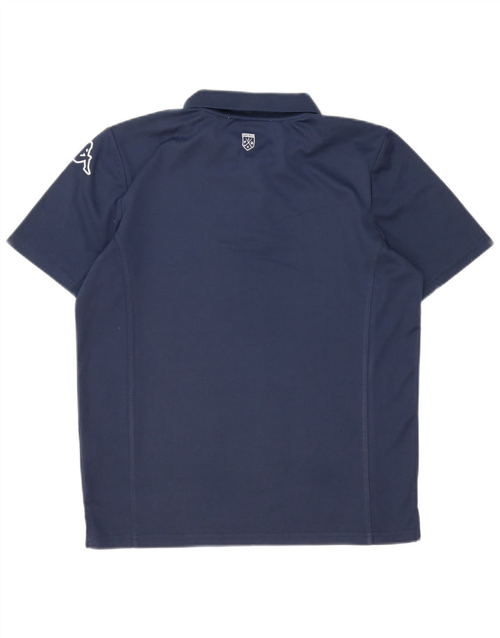 Kappa grafisk poloshirt til mænd, lille marineblå polyester