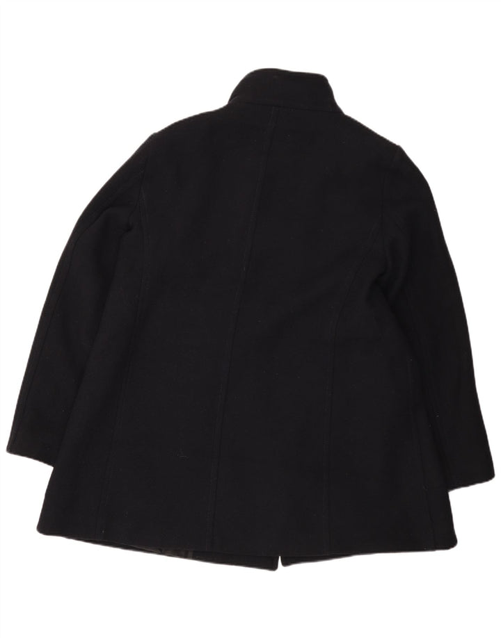 Zara Womens Pea Coat UK 18 XL Navy Blue Uld