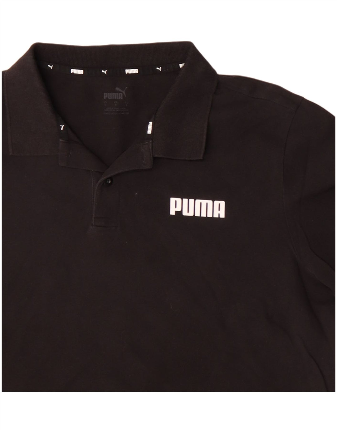 PUMA Poloshirt til mænd Stor sort bomuld