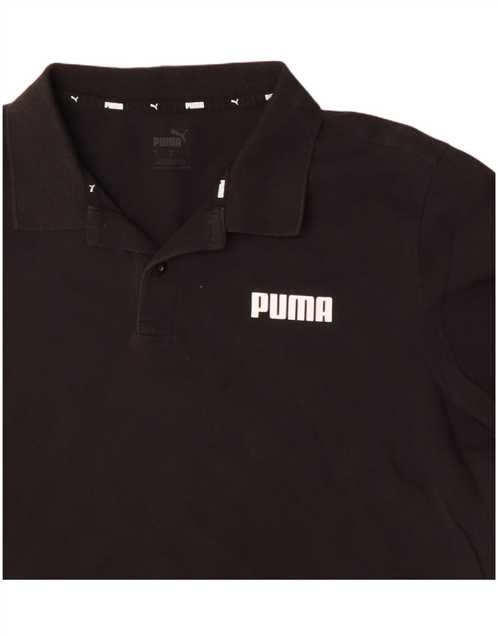 PUMA Poloshirt til mænd Stor sort bomuld