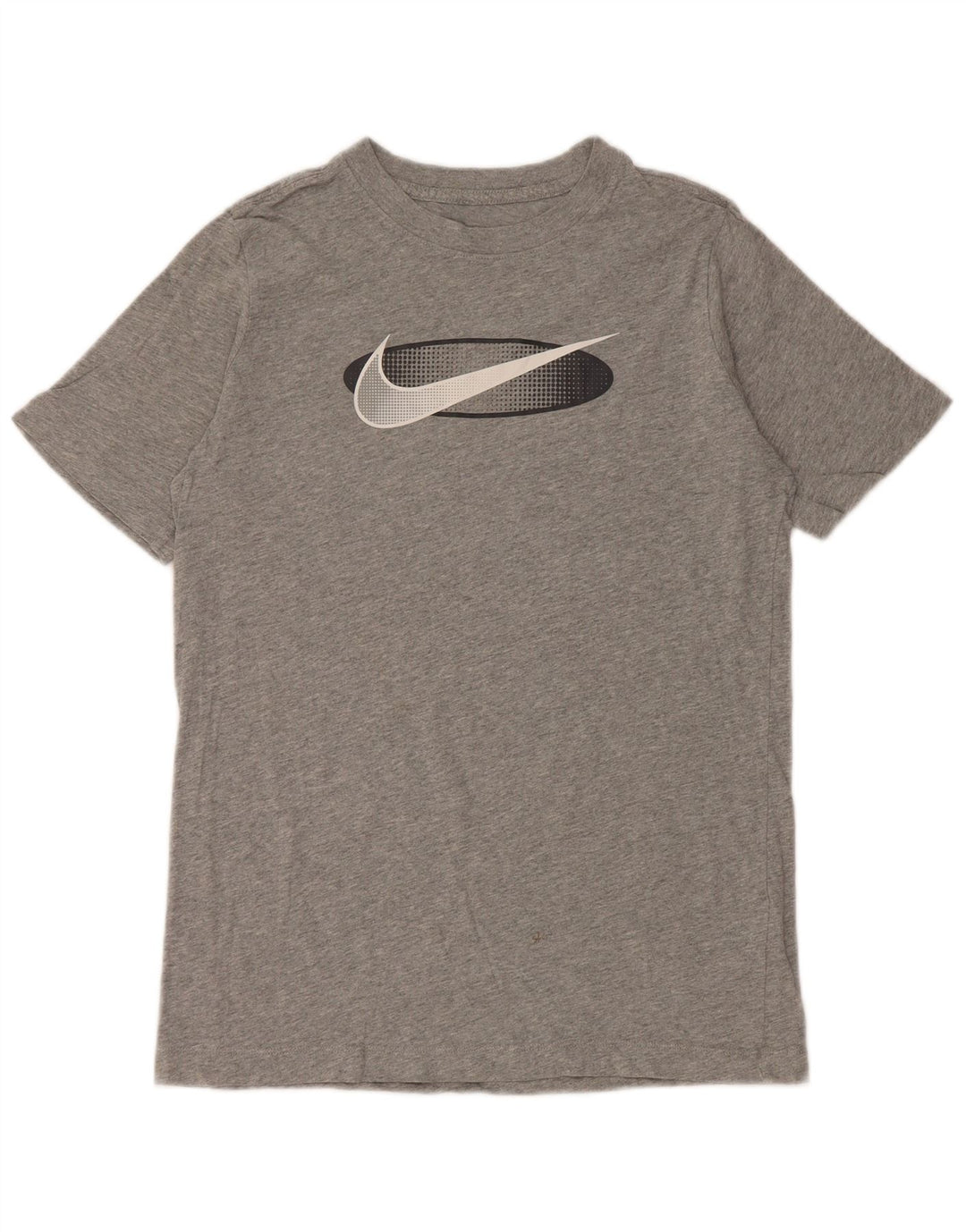 NIKE Grafisk T-shirt-top til drenge 13-14 år XL Gråflettet bomuld