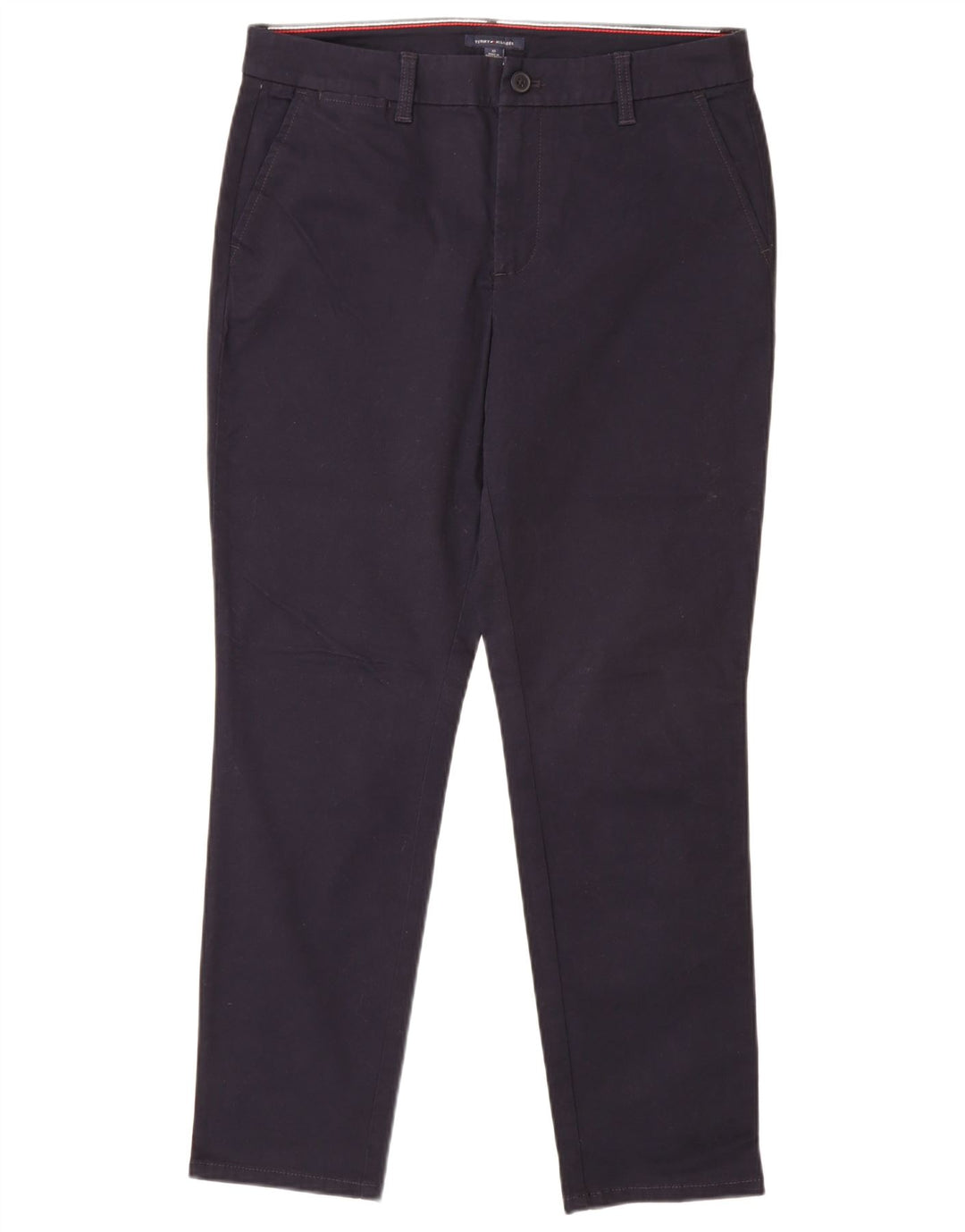 TOMMY HILFIGER Slim Chino-bukser til kvinder US 10 Large W32 L29 Marineblå