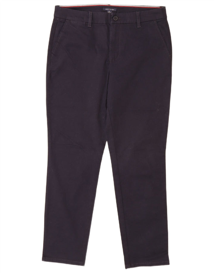 TOMMY HILFIGER Slim Chino-bukser til kvinder US 10 Large W32 L29 Marineblå