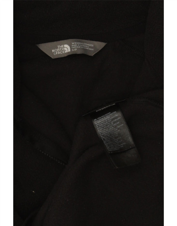 The North Face Dame Oversized Zip Neck Fleece Jumper UK 10 Small Black
