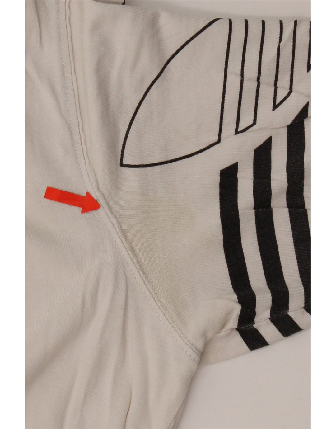 Adidas Grafisk T-shirt top til mænd, stor hvid bomuld