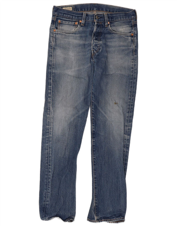 Levi's Herre 501 lige jeans W31 L32 blå bomuld
