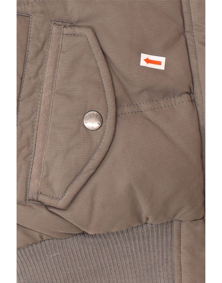 Fat Face Womens Polstret Gilet UK 8 Small Grå Polyester