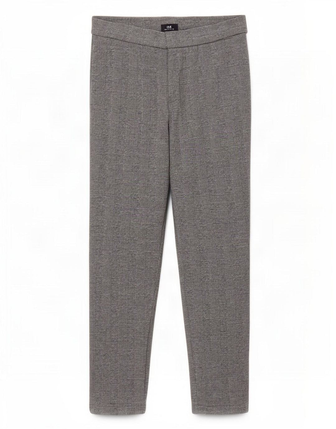 Marks & Spencer Womens Crop Leggings UK 14 Large Grå Houndstooth Polyester