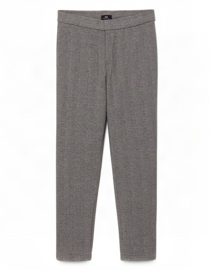 Marks & Spencer Womens Crop Leggings UK 14 Large Grå Houndstooth Polyester