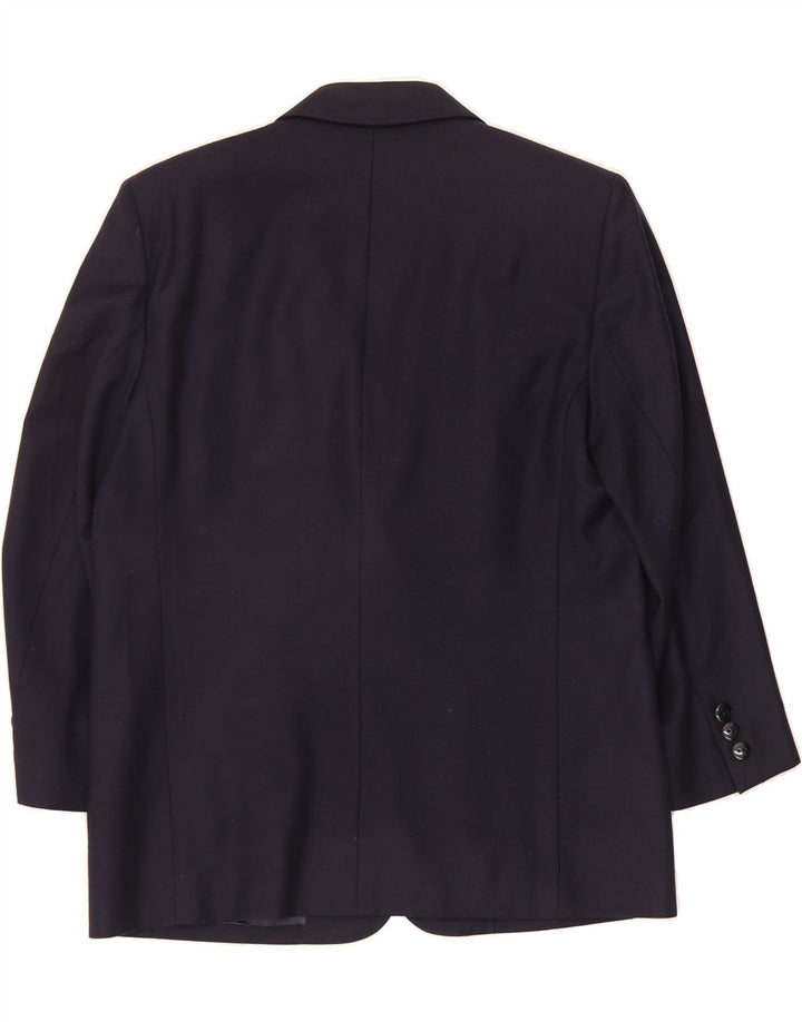 HERNO DONNA Womens 2 Button Blazer Jacket IT 48 XL Navy Blue Wool Vintage Herno Donna and Second-Hand Herno Donna from Messina Hembry 