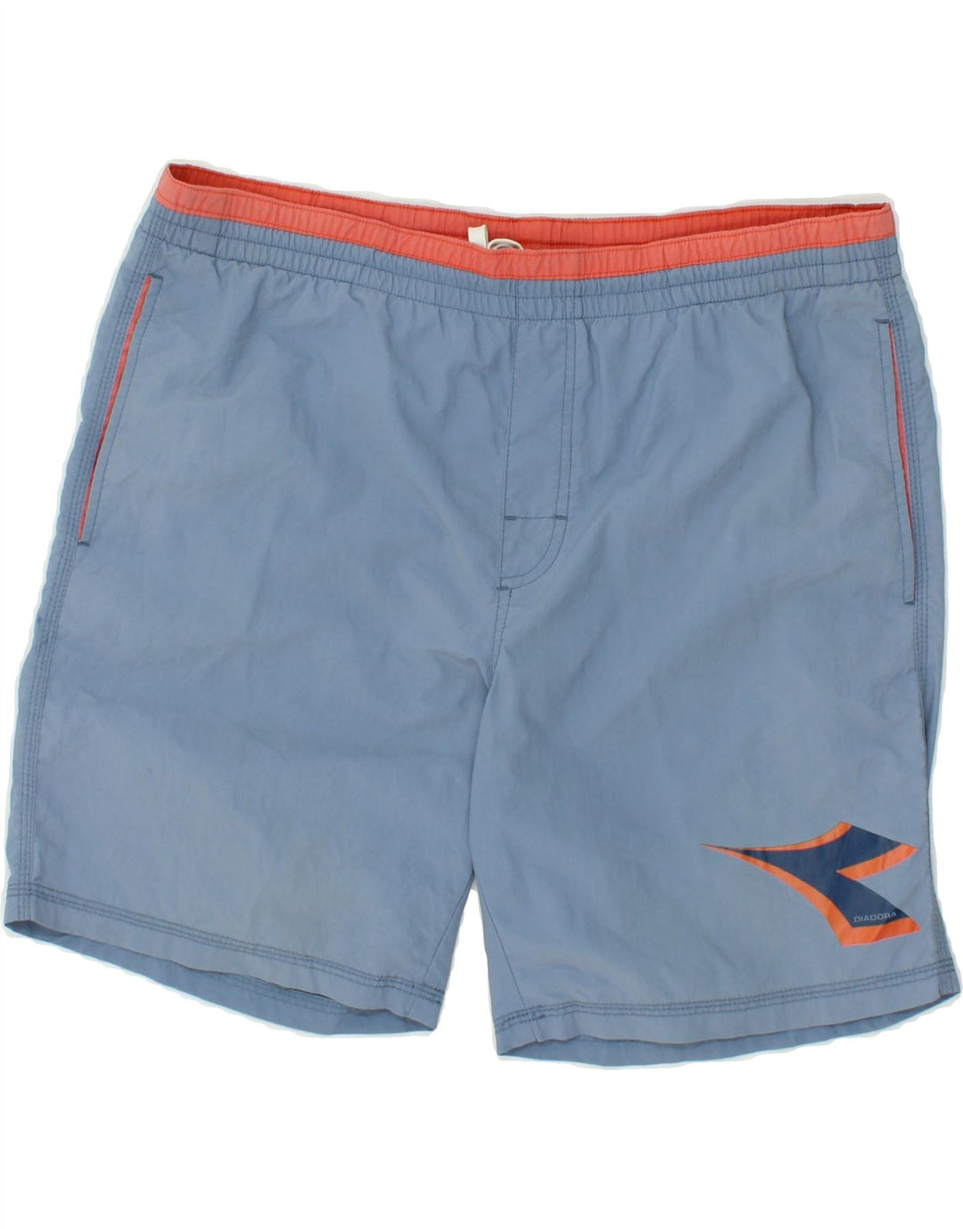 DIADORA Mens Graphic Swimming Shorts XL  Blue Polyester Vintage Diadora and Second-Hand Diadora from Messina Hembry 