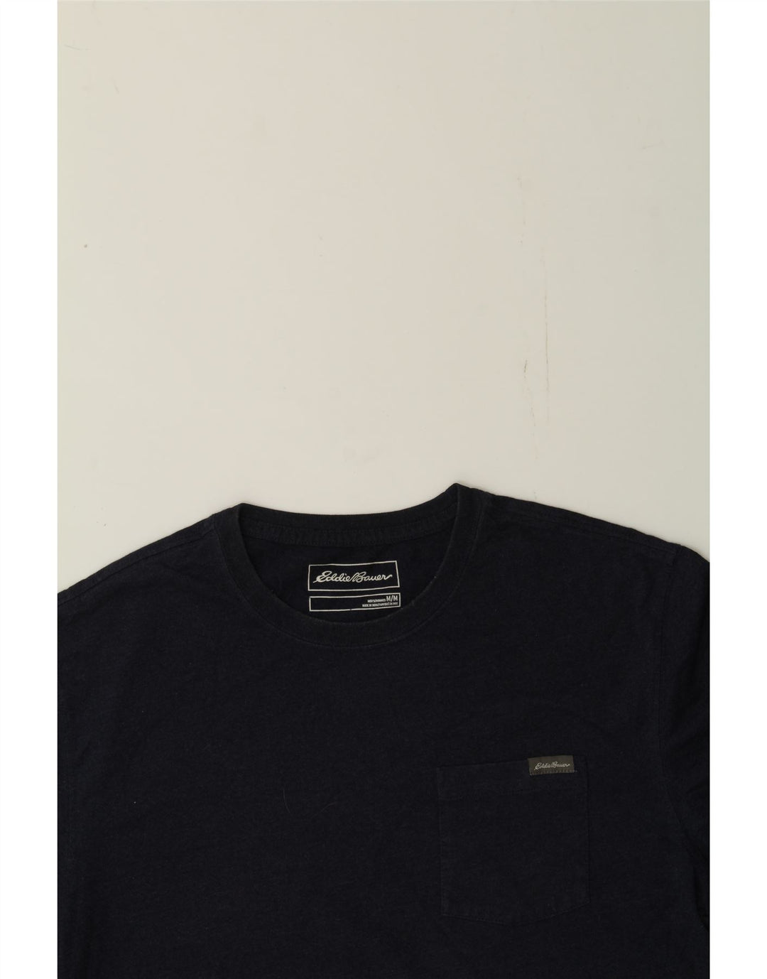 EDDIE BAUER Mens T-Shirt Top Medium Navy Blue Vintage Eddie Bauer and Second-Hand Eddie Bauer from Messina Hembry 