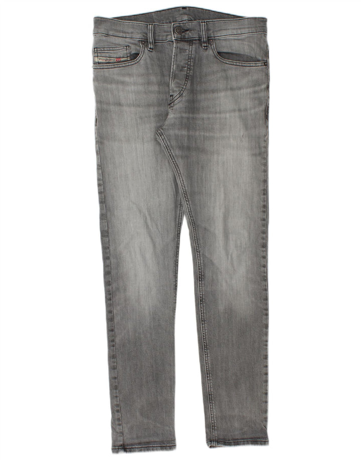 Diesel Slim Jeans til mænd W30 L30 Grå bomuld
