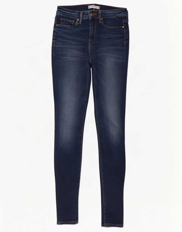 Tommy Hilfiger Dame Como Skinny Jeans W25 L30 Marineblå Bomuld