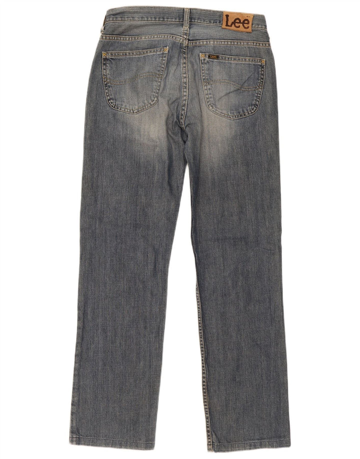 Lee Dame Seattle Straight Jeans W33 L32 Blå Bomuld