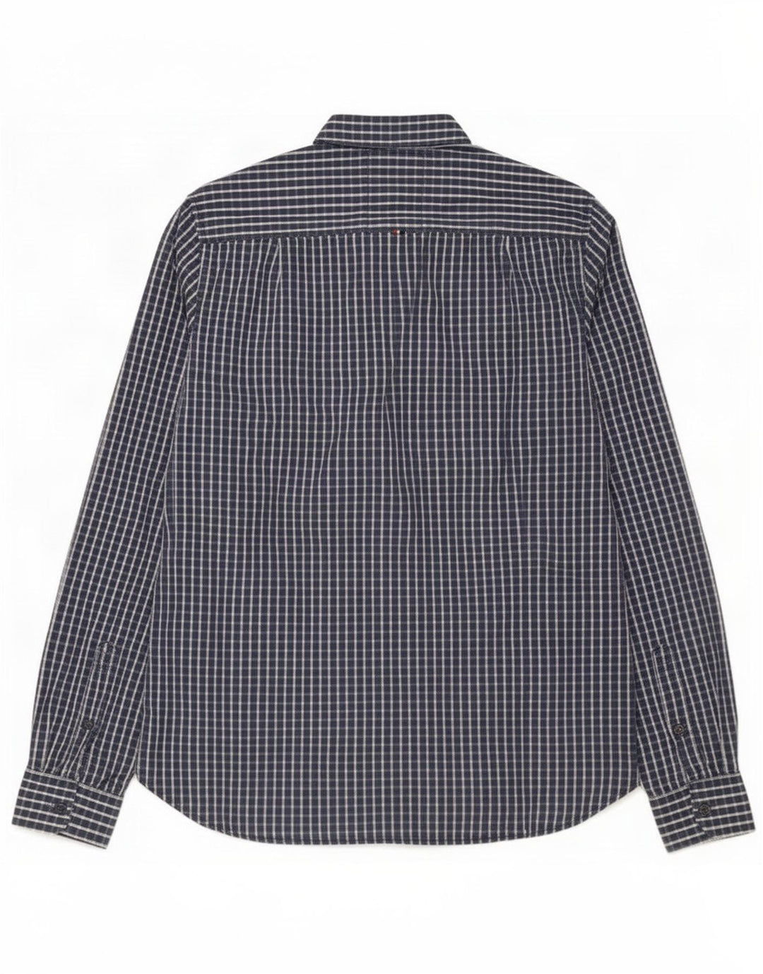 Superdry herreskjorte stor marineblå Gingham bomuld