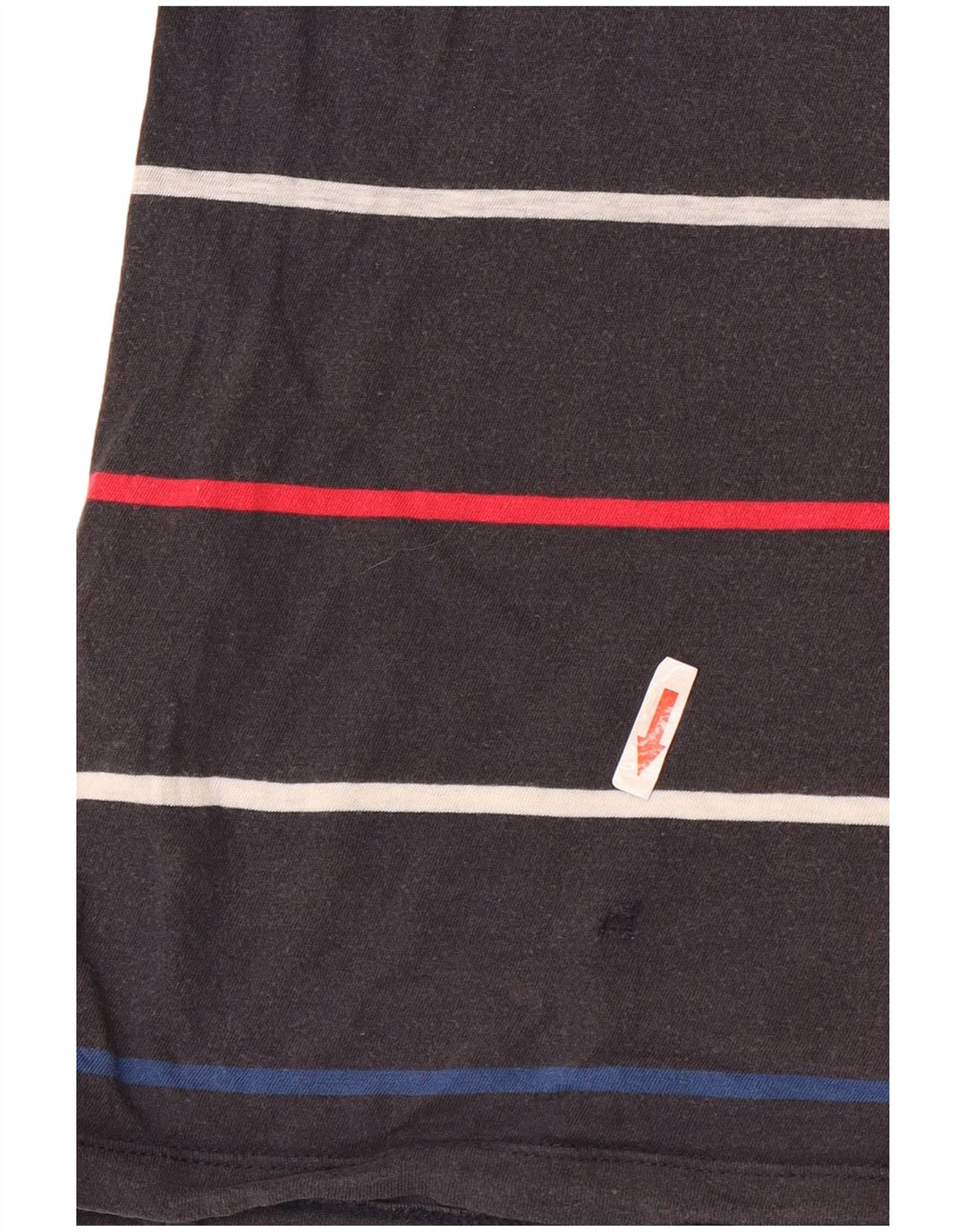 GANT T-shirt top til mænd, stor grå stribet bomuld