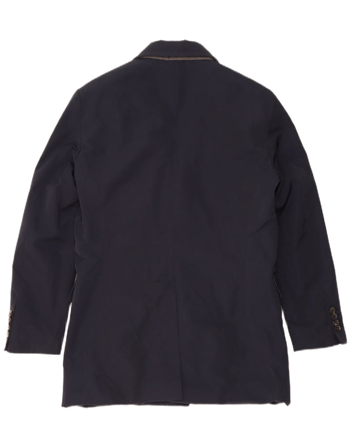 Liu Jo Herre 3-knaps blazerjakke IT 48 Mellem marineblå polyester