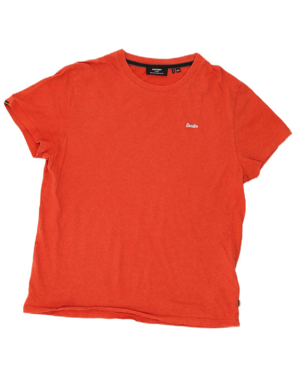 Superdry T-shirt top til mænd 2XL rød bomuld