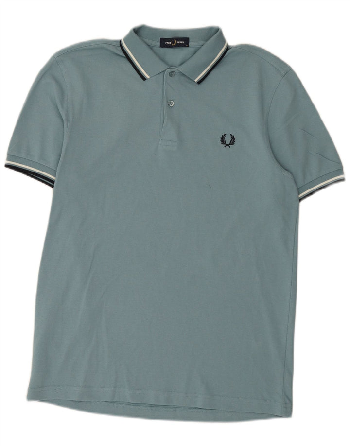 Fred Perry Herre poloshirt Medium blå stribet bomuld