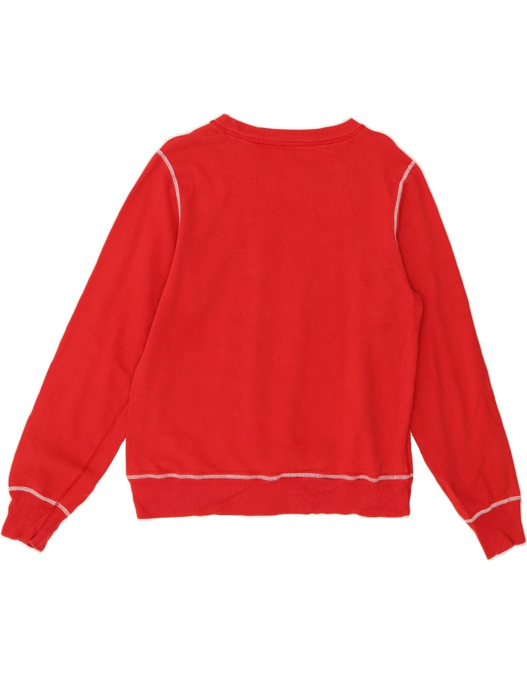 TOMMY HILFIGER Womens Graphic Sweatshirt Jumper UK 14 Medium Red Cotton Vintage Tommy Hilfiger and Second-Hand Tommy Hilfiger from Messina Hembry 