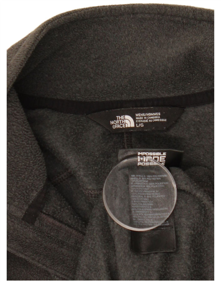 The North Face Herre lynlås-hals Fleece Jumper Large Grå Colourblock Polyester