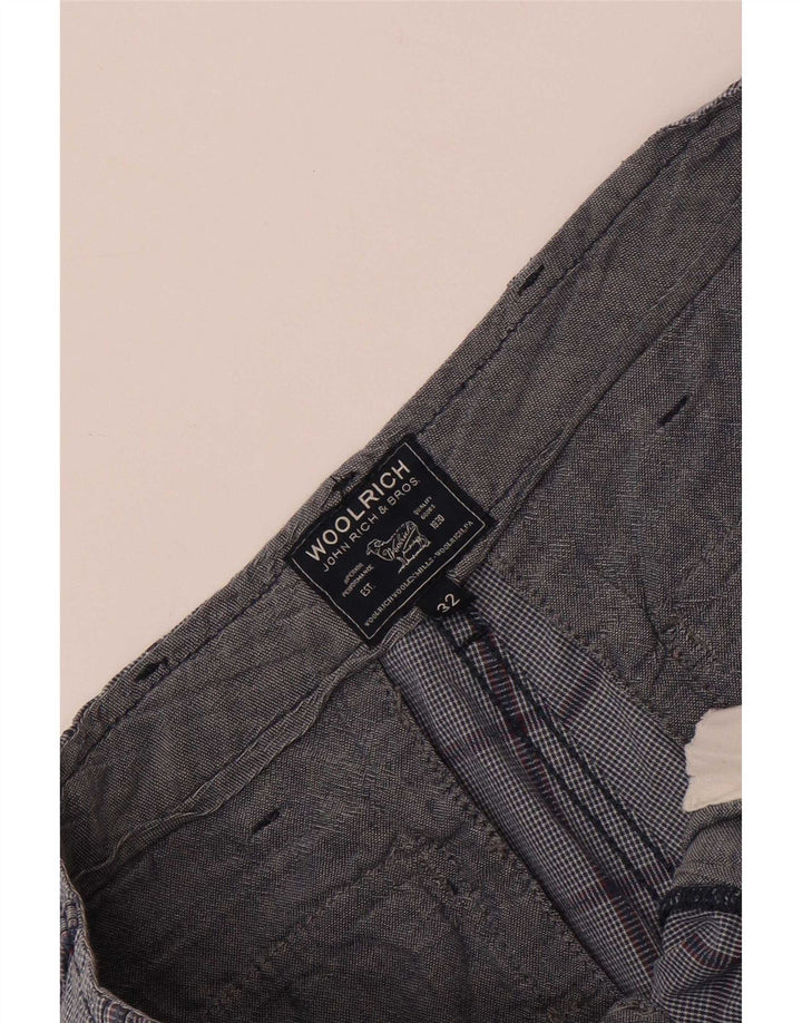 Woolrich Chino Shorts til mænd W32 Medium Blue Check