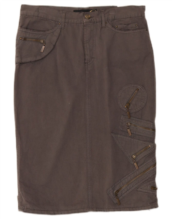 Just Cavalli Dame Cargo Nederdel EU 42 Large W30 Grå Bomuld