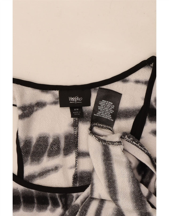 MOSSIMO T-shirt uden ærmer til kvinder, UK 12 Medium White Tie Dye