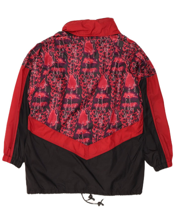 Linea Primero Herre abstrakt mønster Loose Fit regnjakke UK 36 Small Black