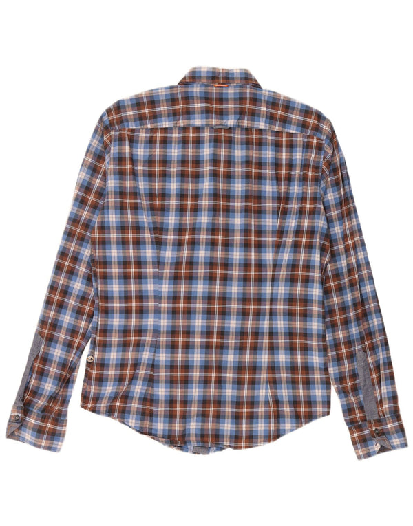 HUGO BOSS Herreskjorte Medium Blue Ternet Bomuld