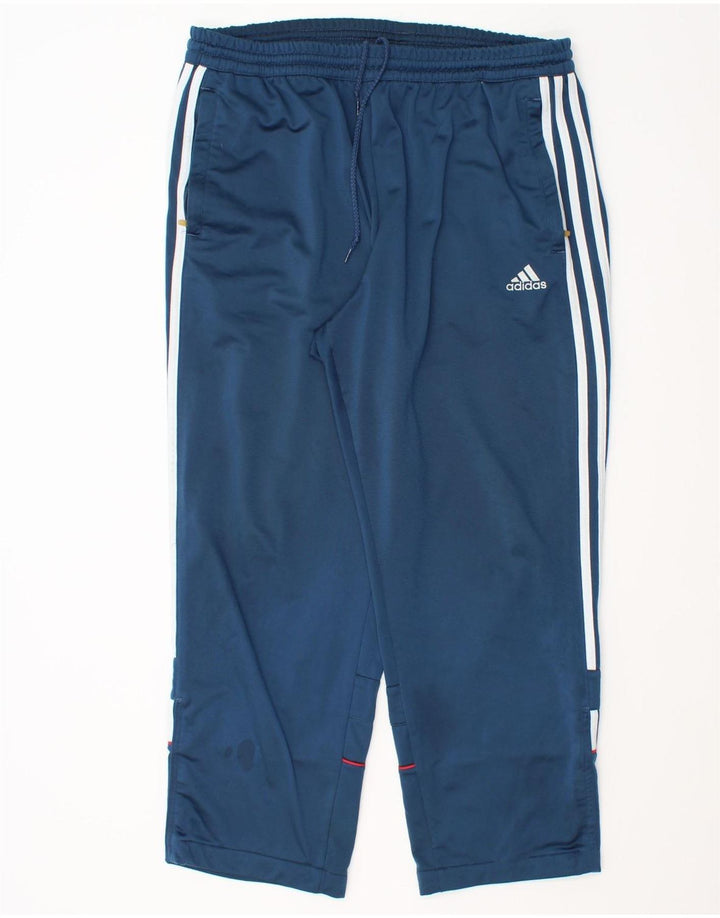 Adidas Træningsdragtsbukser til mænd UK 40/42 Medium Blue Polyester