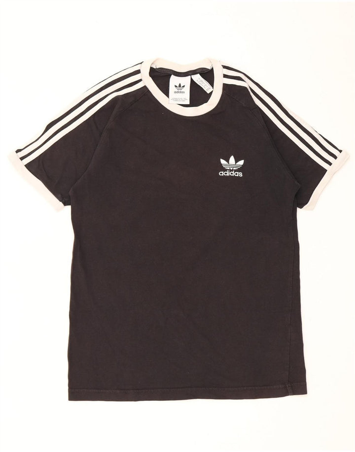 Adidas herre T-shirt top lille sort bomuld