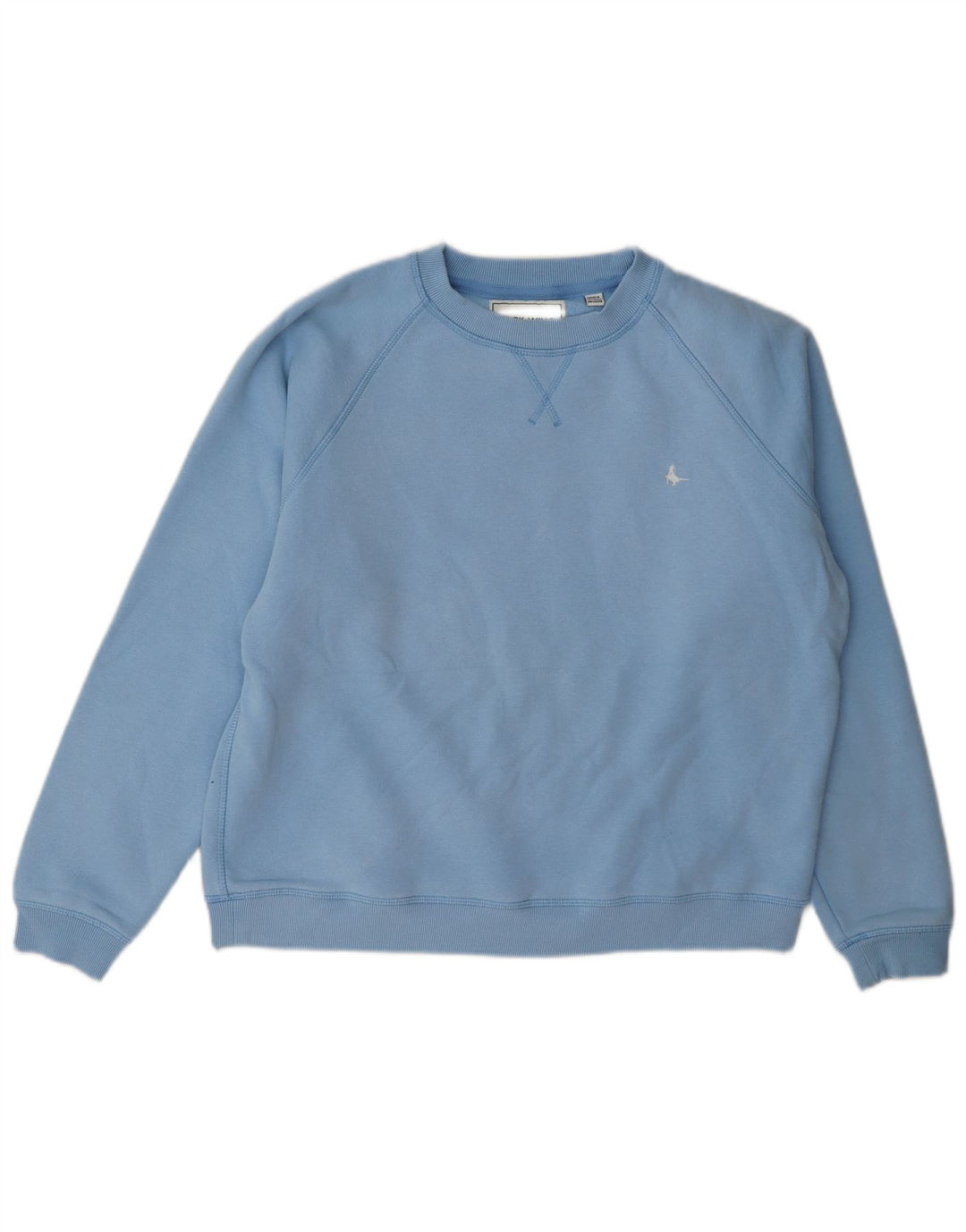Jack Wills Dame Sweatshirt Jumper UK 14 Stor Blå Bomuld
