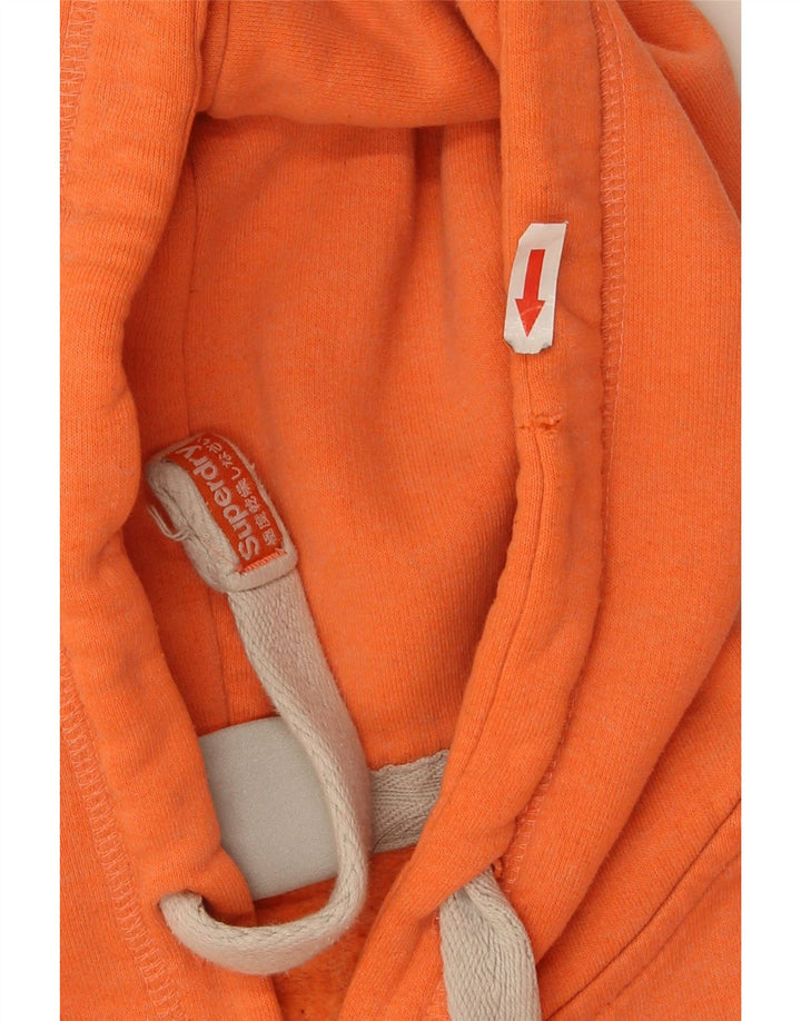 Superdry grafisk hættetrøje til kvinder UK 10 Lille orange polyester