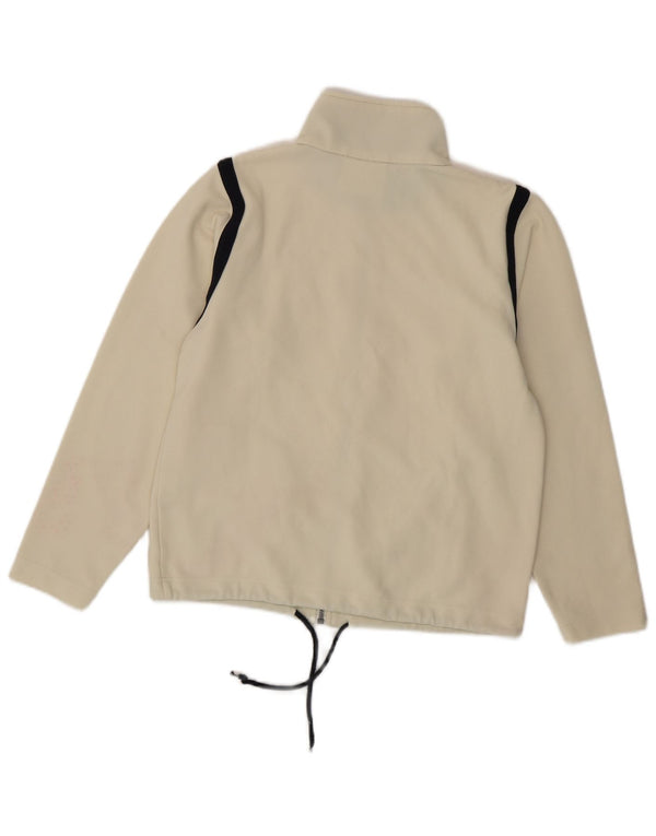 KAPPA træningsdragt topjakke til kvinder UK 14 Medium hvid stribet polyester