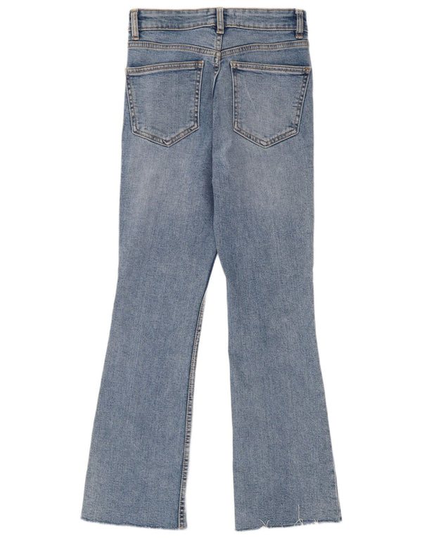 Zara Dame Flared Jeans EU 34 2XS W24 L26 Blå